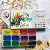 Màu nước dạng nén Sonnet (Nevskaya Palitra) chính hãng hạng họa sĩ