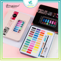 Màu Nước Giorgione Mới-Full màu Bộ 36 màu cao cấp,tô màu hạnh phúc - B57 -  36 màu hộp ĐEN mới