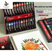 Màu nước Giorgione tuýp 12ml 12/24 /30 màu sơn loại cao cấp Premium