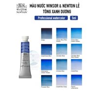 Màu nước lẻ hạng họa sĩ Winsor & Newton Professional Watercolor 5ml tông xanh dương 5ml