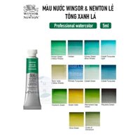 Màu nước lẻ tông xanh lục Winsor & Newton Professional - 5ml