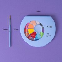 Màu Nước Nén Himi Miya Solid Watercolor 24 và 38 màu (kèm cọ nước) A