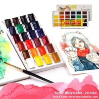 Màu Nước Nga Sonnet 12 | 16 | 24 Màu Hộp Giấy (Kèm Hộp Gỗ)