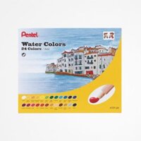 Màu nước Pentel 24 màu vỏ nhựa.