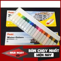 MÀU NƯỚC PENTEL VỎ NHỰA 18 MÀU HTP-18