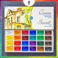 Màu nước sonnet 24m(tặng kèm bút lông nước)