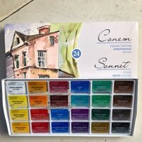 Màu nước Sonnet( Nga) viên nén 24 màu