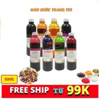 Màu Nước Thực Phẩm /Tạo Màu Cơ Bản 500g