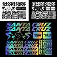Màu Phản Quang Santa Cruz Xe Đạp Dán Vinyl Decal Cho Xe Đạp Đường Bộ Khung Trang Trí Santa Cruz Núi Đi Xe Đạp Miếng Dán MTB Xe Đạp Đề Can