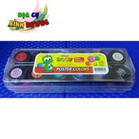 Màu Poster Dooly, Hộp màu nước Dooly  12 màu 30ml