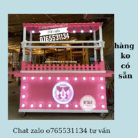 Mẫu Quầy Trà Sữa Bằng Gỗ Đẹp Tại Xưởng