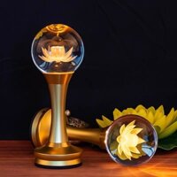 [MẪU SẠC ĐIỆN] CẶP 2 CÂY ĐÈN LED HOA SEN PHA LÊ THỜ CÚNG TRANG TRÍ