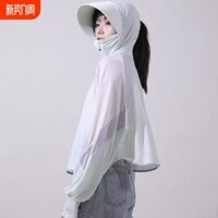 Màu Sắc Phù Hợp Với Kem Chống Nắng Quần Áo Nữ Mùa Hè 2025 Có Mũ Trùm Đầu Áo Chống Nắng Quần Áo Chống Tia UV Ice Silk Khăn Choàng Bl