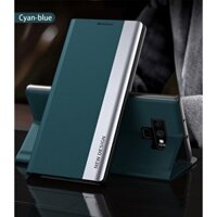 Màu sắc tương phản thời trang Vỏ da PU Samsung Galaxy Note 9 8 Vỏ lật từ tính Galaxy Note9 Note8 Vỏ bảo vệ toàn diện