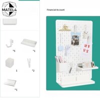 Mẫu sẵn decor pegboard NB132 C3 kích thước 36*56*5mm dùng đế để bàn bảng có thể dán tường