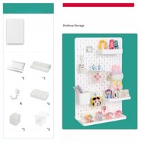 Mẫu sẵn decor pegboard NB132 C5 kích thước 36*56*5mm dùng đế để bàn