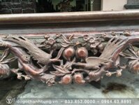 Mẫu sập cổ 1m6x2m gỗ gụ ta đục đào thọ tam diện (sập cũ)