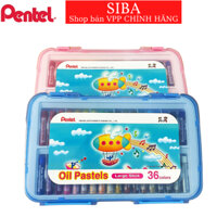 Màu sáp dầu Pentel Oil Pastels, hộp 36 bút sáp màu dầu Pentel GHTP-36 đẹp cho học sinh