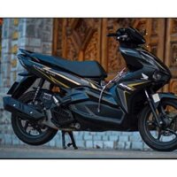 Mẫu Tem dán xe Airblade 2021 đen vàng karo cao cấp bảo hành màu trọn đời