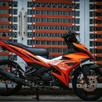 Mẫu Tem Rời Chế Mxking Exciter 150 Màu Cam Đen Chất Liệu Decal 3 lớp Nhãn Dán