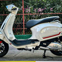 Mẫu Tem Rời Đỏ Trắng Đen Xe Vespa - Chất Liệu Decal 3 lớp Nhãn Dán