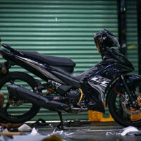 Mẫu Tem Rời EXCITER 135 Ic Xám Đen - Chất Liệu Decal 3 lớp Nhãn Dán