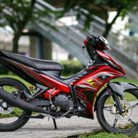 Mẫu Tem Rời EXCITER 135 Lc Đỏ Đen - In Bằng Chất Liệu Decal 3 lớp Nhãn Dán