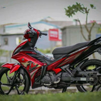 Mẫu Tem Rời Exciter 135 Lc đỏ Đen - In Bằng Chất Liệu Decal 3 lớp Nhãn Dán