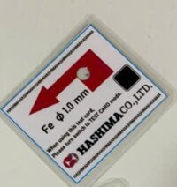 Mẫu Thử Máy Dò Kim Loại Hashima - Test Card Hashima