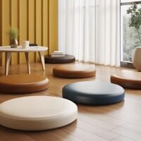 Màu tinh khiết đệm ghế tròn đệm ghế ăn đệm ghế tròn ghế thanh đệm futon đệm ghế mềm trên mặt đất đệm bọt biểnsụp đổ thảm