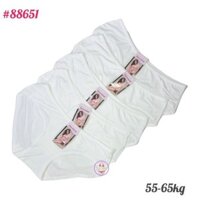 [Màu Trắng] 5 Quần Lót nữ 43 đến 65kg thông thoáng mát 60cm đến 105cm phù hợp học sinh