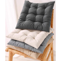 Màu Trơn Đệm Ghế Vải Nhung Cotton Đầy Dày Ghế Ăn Đệm Sàn Miếng Lót Dây Thiết Kế Độ Dày Khoảng 5cm