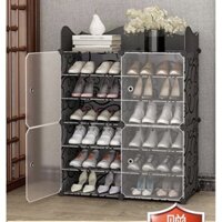 [MẪU TỦ NHỰA ĐỂ GIÀY DÉP KIỂU MỚI 12 Ô (chia ô) CÓ SÓNG
