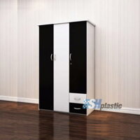 Mẫu tủ quần áo nhựa người lớn 3 cánh / SHplastic TL04