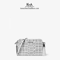 Mẫu túi xách Michael Kors Ginny Medium Newsprint Logo Leather Crossbody Bag