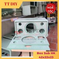 Mẫu Vỏ Thùng Loa Thô, Vỏ Box 2.1 KT 42x22x23 Sud HK, Mid BB3, treble 38