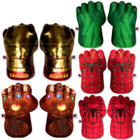 Màu xanh lá cây nắm tay Spiderman Găng tay đấm bốc sắt người đàn ông màu xám Hulk Thanos đấm bốc khổng lồ sang trọng Venting đồ chơi