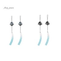 Màu xanh Nhật Bản Chuông Gió Nam Gang Rock Chuông Gió Ngôi Nhà Đẹp Quyến Rũ Chuông Dễ Dàng Lắp Đặt