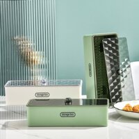 Mauno. Thoát nước Hộp đựng đũa đồ dùng nhiều lớp chống bụi cho nhà bếp