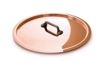 Mauviel Made In France M'Heritage Copper 250c 4.8-Inch Lid with Cast Iron Handle