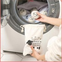 Mavllo 6 Chiếc Len Máy Sấy Bóng Có Thể Tái Sử Dụng Làm Mềm Giặt Quần Áo Máy Giặt Sấy Phụ Kiện Máy Giặt