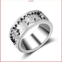 Mavllo Nhẫn Thép Không Gỉ Spinner Nhẫn Nữ Người Đàn Ông Bánh Răng Cho Nhẫn Celtic Giảm Căng Thẳng Giảm Lo Âu