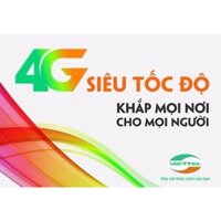 [MAX BĂNG THÔNG] Sim 4G Viettel Trọn Gói 1 Năm Không Giới Hạn DATA - Không Giới Hạn Băng Thông