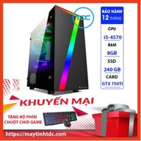 MAX PC GAMING X7 CPU Core i5 4570 Ram 8GB SSD 240GB GTX 750TI Chơi PUBG,LOL,CF,Fifa4,Đế chế Tặng Bàn Phím Chuột Game
