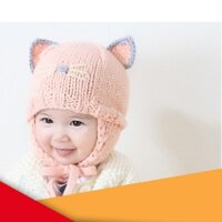 [MAX-R] Mũ len râu mèo cho bé Giá Rẻ
