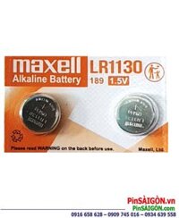 Maxell LR1130; Pin cúc áo 1.5v Alkaline Maxell LR1130, AG10, 189