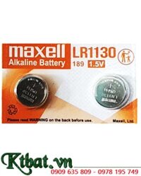 Maxell LR1130, Pin cúc áo Maxell LR1130-189-AG10 Alkaline 1.5v, Cell pin xuất xứ NHẬT