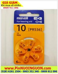 Maxell PR536 _Pin số 10, Pin trợ thính Maxell PR536 /Pin số 10, Pin máy điếc Maxell PR536 _Xuất xứ Đức