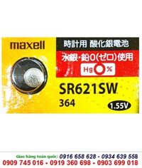 Maxell SR621SW - Pin 364, Pin đồng hồ 1.55v Silver Oxide Maxell SR621SW, Pin 364 _Xuất xứ NHẬT