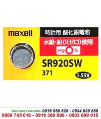 Maxell SR920SW, Pin 371 _Pin đồng hồ đeo tay 1.55v Silver Oxide Maxell PRO SR920SW, Pin 371